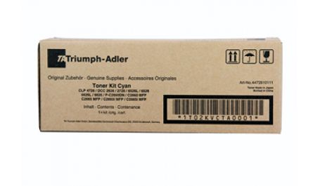 Triumph Adler Toner Kit CDC 4726/ Utax Toner CDC 1626 Cyan (4472610111/ 4472610011)