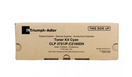 Triumph Adler Toner Kit CLP 4721/ Utax Toner CLP 3721 Cyan (4472110111/ 4472110011)