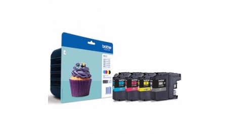 Brother LC 123 (LC123VALBPDR), Juoda, Žydra, Purpurinė, Geltona