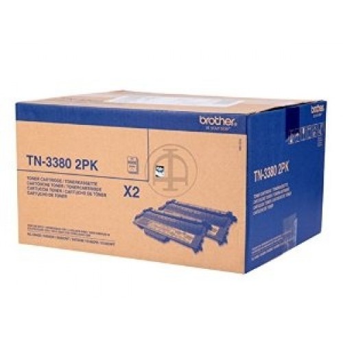 Brother TN-3380 Twin Pack (TN3380TWIN) Juoda 16000psl.