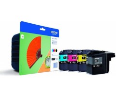 Brother LC 129XL (LC129XLVALBPDR), Juoda, Žydra, Purpurinė, Geltona 
