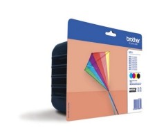 Brother LC 223 (LC223VALBPDR), Juoda, Žydra, Purpurinė, Geltona , 550 psl.