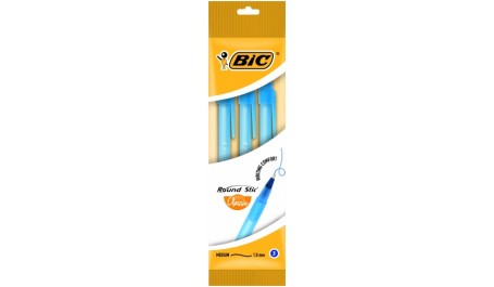 BIC Tušinukas ROUND STIC 1.0 mm, mėlynas, pakuotėje 3 vnt 307773