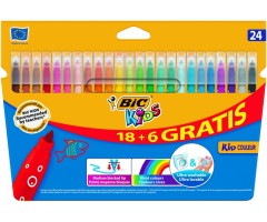BIC Spalvoti Flomasteriai KIDS COULEUR 24 spalvų rinkinys 103240