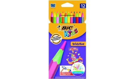 BIC Spalvoti pieštukai EVOLUTION CIRCUS 12 spalvų rinkinys 8957893