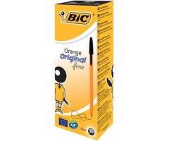 BIC Tušinukas ORANGE FINE 0.8 mm, juodi, pakuotėje 20 vnt 101144