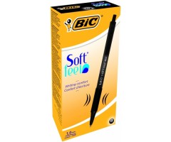 BIC Tušinukas SOFTFEEL CLIC 0.32 mm, juodas, 12 vnt 914360