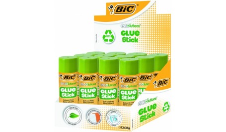 BIC Pieštukiniai klijai GLUSTIC 36 g, pakuotėje 12vnt 9192541