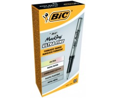 Permanentinis žymeklis  BIC CD/DVD juodas, pakuotėje 12 vnt 315310