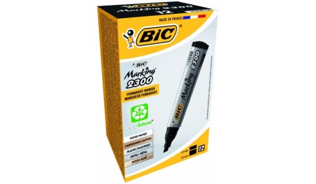 BIC Permanentinis žymeklis ECO 2300 4-5 mm, juodas, pakuotėje 12 vnt 300096