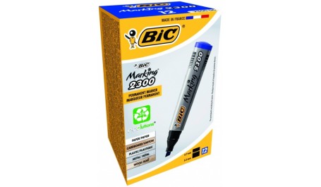 BIC Permanentinis žymeklis ECO 2300 4-5 mm, mėlynas, pakuotėje 12 vnt 300065