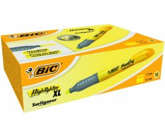 BIC Teksto žymeklis HIGLIGHTER XL 2-5 mm, geltonas, pakuotėje 10 vnt 247123