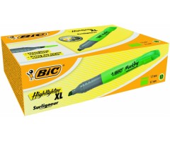 BIC Teksto žymeklis HIGLIGHTER XL 2-5 mm, žalias, pakuotėje 10 vnt 247147
