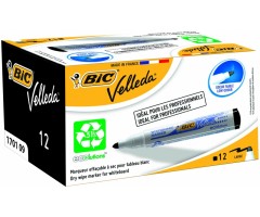 BIC Baltos lentos žymeklis VELLEDA 1751 1-5 mm, juodas, pakuotėje 12 vnt 701092
