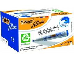 BIC Baltos lentos žymeklis VELLEDA 1701 1-5 mm, mėlynas, pakuotėje 12 vnt 701061