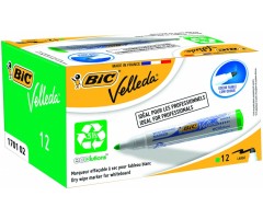 BIC Baltos lentos žymeklis VELLEDA 1701 1-5 mm, žalias, pakuotėje 12 vnt 701023