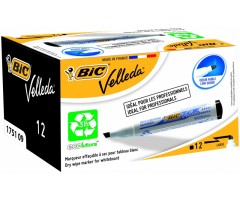 BIC Baltos lentos žymeklis BIC Baltos lentos žymeklis VELLEDA 1751 4-6 mm, juodas, pakuotėje 12 vnt