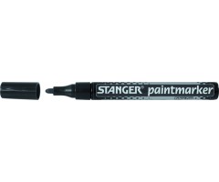 STANGER Žymeklis PAINTMARKER 2-4 mm, juodas, pakuotėje 10 vnt 219011