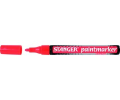 STANGER Žymeklis PAINTMARKER 2-4 mm, raudonas, pakuotėje 10 vnt 219013