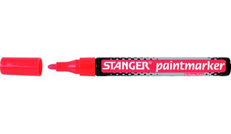 STANGER Žymeklis PAINTMARKER 2-4 mm, raudonas, pakuotėje 10 vnt 219013