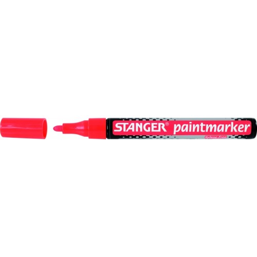 STANGER Žymeklis PAINTMARKER 2-4 mm, raudonas, pakuotėje 10 vnt 219013