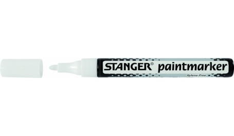 STANGER Žymeklis PAINTMARKER 2-4 mm, baltas, pakuotėje 10 vnt 219017