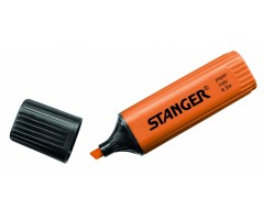STANGER Teksto žymeklis 1-5 mm, oranžinis, pakuotėje 10 vnt 180002000