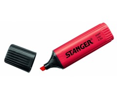 STANGER Teksto žymeklis 1-5 mm, raudonas, pakuotėje 10 vnt 180003000