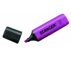 STANGER Teksto žymeklis 1-5 mm, tamsiai violetinis, pakuotėje 10 vnt 180011000