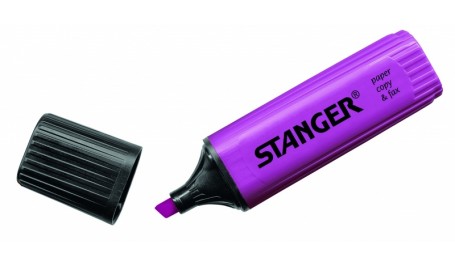 STANGER Teksto žymeklis 1-5 mm, tamsiai violetinis, pakuotėje 10 vnt 180011000