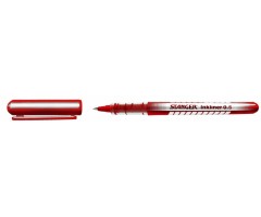 STANGER Rašiklis Solid Inkliner 0.5 mm, raudonas, pakuotėje 10 vnt 7420003