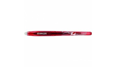 STANGER Gelinis rašiklis su rašalo trintuku Eraser 0.7 mm, raudonas, pakuotėje 12 vnt 18000300072