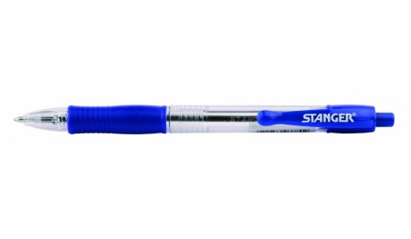STANGER Tušinukas Softgrip rertactable 1.0 mm, mėlynas, pakuotėje 10 vnt 18000300038