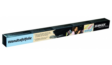 STANGER Lipni juoda plėvelė, tinkanti rašymui kreida 45x200 cm,1 pcs 41000013