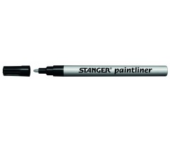 STANGER Žymeklis PAINTLINER sidabirės spalvos, 1-2 mm, pakuotėje 10 vnt 210007