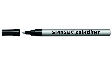 STANGER Žymeklis PAINTLINER sidabirės spalvos, 1-2 mm, pakuotėje 10 vnt 210007