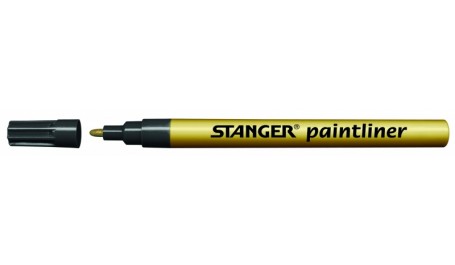 STANGER Žymeklis PAINTLINER auksinės spalvos, 1-2 mm, pakuotėje 10vnt 210008