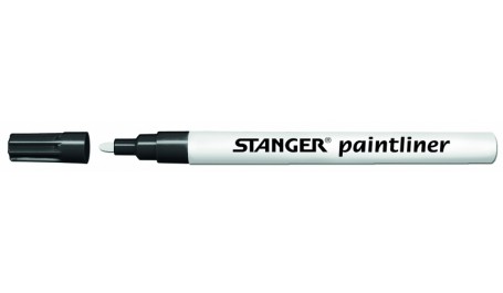 STANGER Žymeklis PAINTMARKER 1-2 mm, baltas, pakuotėje 10 vnt 210003