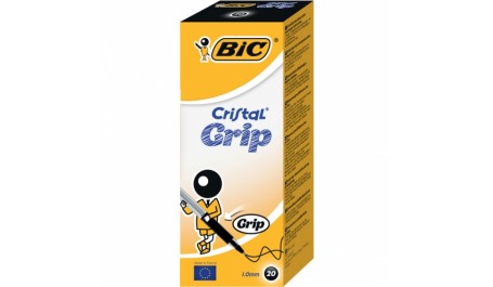 BIC Tušinukas CRISTAL GRIP 0.32 mm, mėlynas, pakuotėje 20 vnt 23980