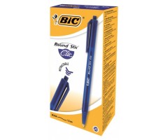 BIC Tušinukas ROUND STIC CLIC 1.0 mm, mėlynas, pakuotėje 20 vnt 379640