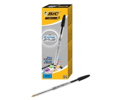 BIC Tušinukas CRISTAL STYLUS 1.0 mm, juodas, pakuotėje 12 vnt 307490