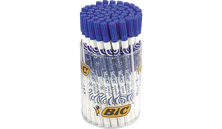 BIC Rašiklis su trynikliu INK EATER TUBO mėlynas, pakuotėje 60 vnt 784311