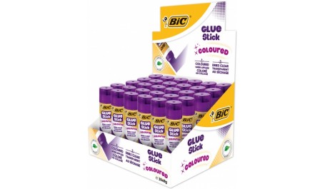 BIC Pieštukiniai klijai keičiantys spalvą GLUSTIC 8g, pakuotėje 30 vnt 943377