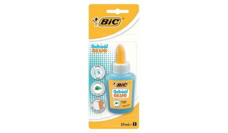 BIC Skysti klijai SCHOOL GLUE 37 ml, pakuotėje 12 vnt 9055124