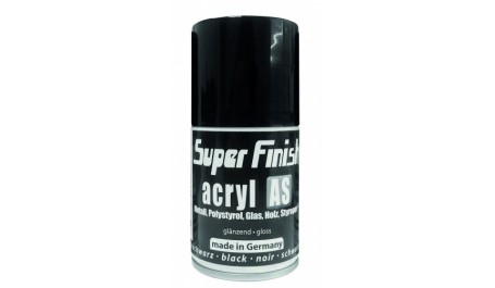 STANGER Akriliniai purškiamieji dažai Acryl AS 100 ml, juodi, blizgūs 116000