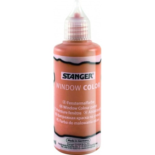 STANGER Klijai stiklo dekoracijoms Window color 80 ml, rudi 300017