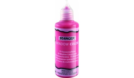 STANGER Klijai stiklo dekoracijoms Window color 80 ml, vyšniniai 300013