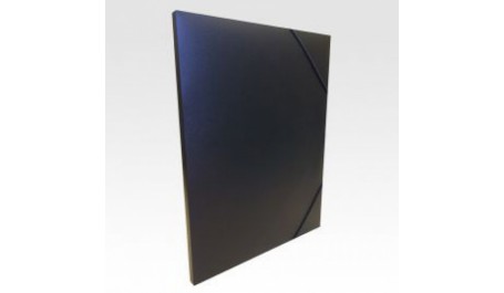 Plastikinis aplankas su gumelėmis 15 MM, juodas 1 vnt