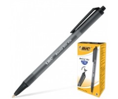 BIC Tušinukas ROUND STIC CLIC 1.0 mm, juodas, pakuotėje 20 vnt