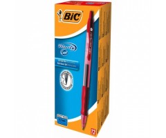 BIC Gelinis rašiklis GEL-OCITY 0.7 mm, raudonas, 12 vnt